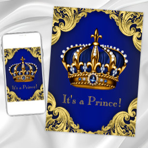 Convite Rico Prince Baby Shower