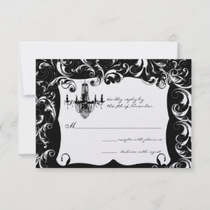 Convite Rico Swirl Chandelier Invitation