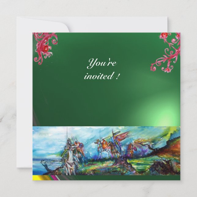 Convite RIDERS IN STORM GEM green (Frente)