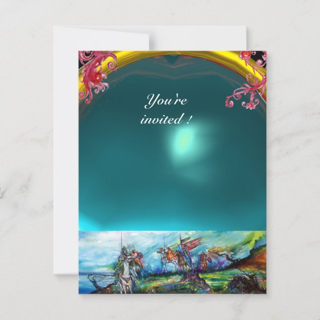 Convite RIDERS IN THE STORM gem blue (Frente)