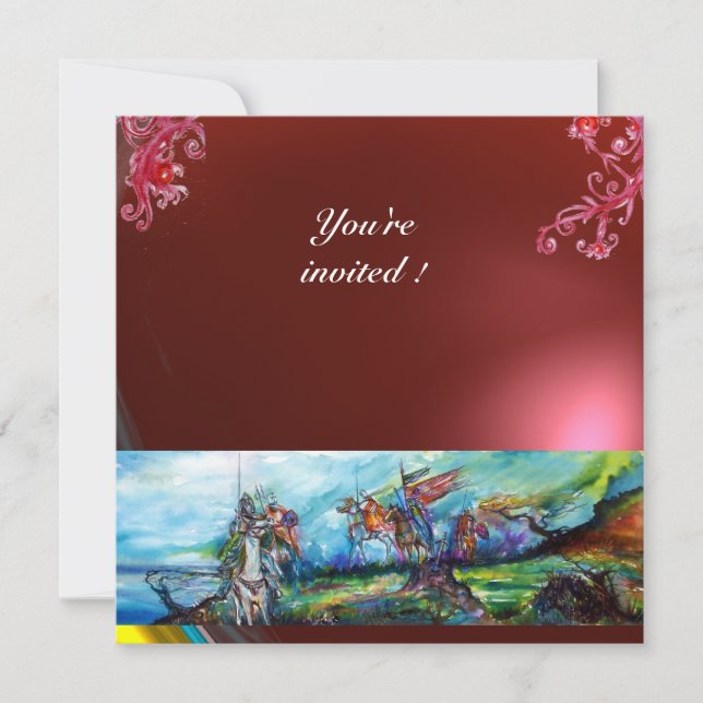 Convite RIDERS IN THE STORM GEM red (Frente)