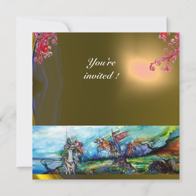 Convite RIDERS IN THE STORM GEM yellow (Frente)