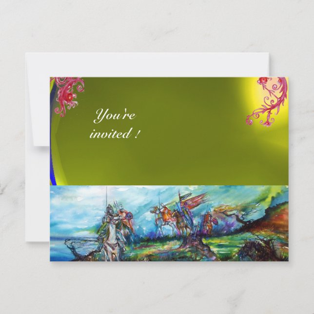 Convite RIDERS IN THE STORM GEM yellow (Frente)