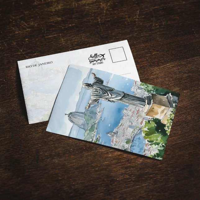 Convite Rio de Janeiro Brasil Aquarela (Criador carregado)