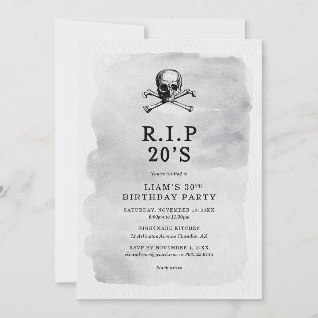 Convite RIP 20's (Frente)