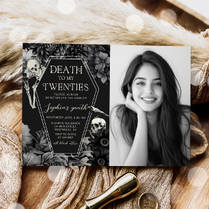 Convite RIP 20s Morte por aniversário de 30 anos para a mi