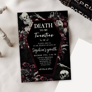 Convite RIP 20s Morte por aniversário de 30 anos para a mi
