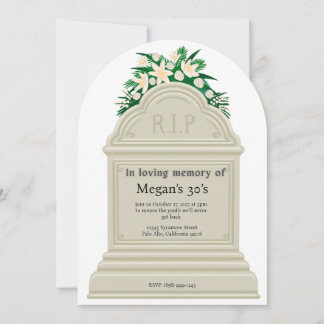 Convite RIP para os meus 30 anos - Cumprindo uma Década En