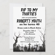 RIP para os meus 30 ou qualquer Festa de aniversár