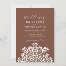 Convite Rising Boho Indian Fusion Floral Mandala Wedding