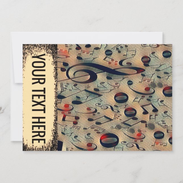 Convite ritmo retrô (Frente)