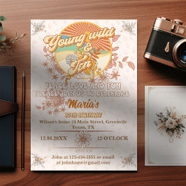 Convite Ritmo retrorreflector no último aniversário de 10 