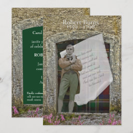 Convite Robbie Burns Old Stone e Heather