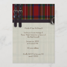 Convite Robbie Burns Tradicional