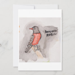 Convite Robin Greeting Card