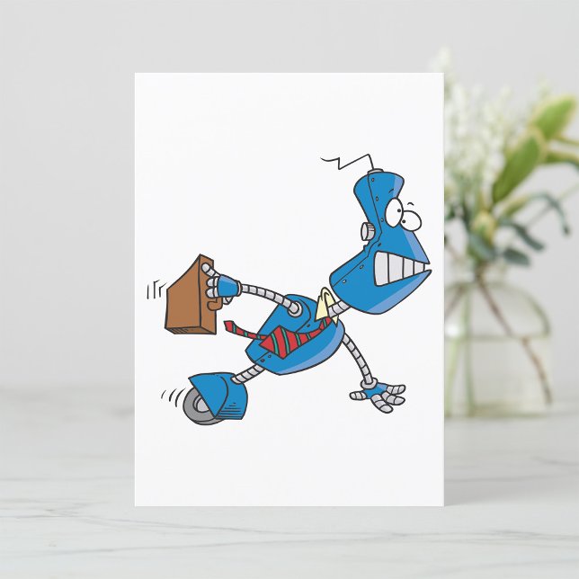 Convite Robot Business Executive (Criador carregado)