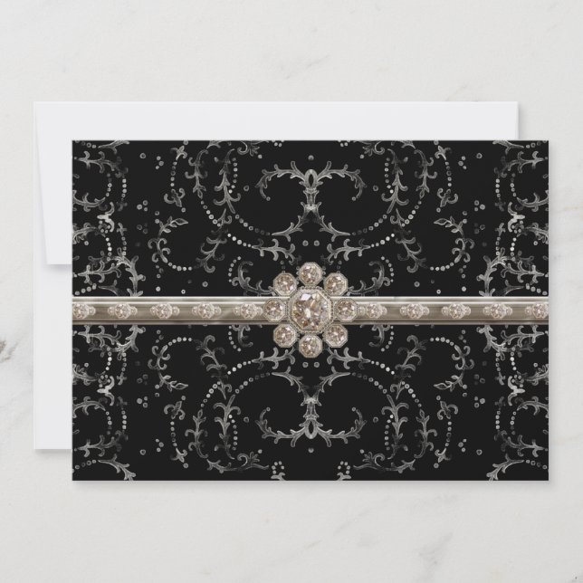 Convite Rochas octogonais de lodos de juba (Frente)