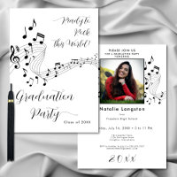 Rock Music Black & White Photo Festa de formatura