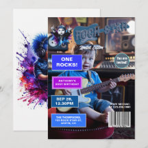 Rock Star "One Rocks"! Primeiro aniversario Cobrir