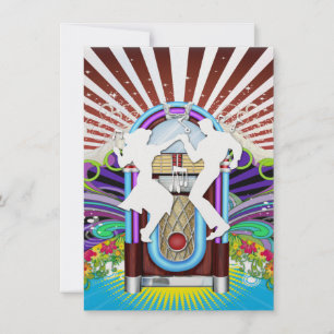 Convite Rockin' em torno da festa do relógio - SRF