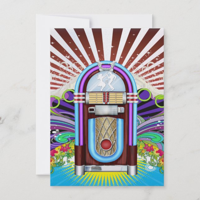 Convite Rockin' em torno da festa do relógio - SRF (Frente)