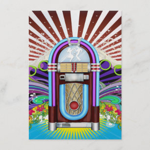 Convite Rockin' em torno da festa do relógio - SRF