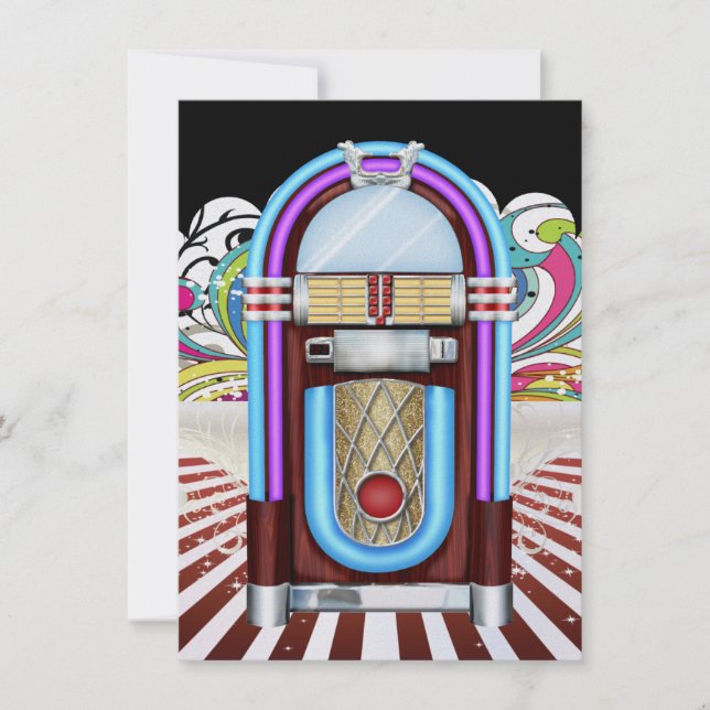 Convite Rockin' em torno da festa do relógio - SRF (Frente)