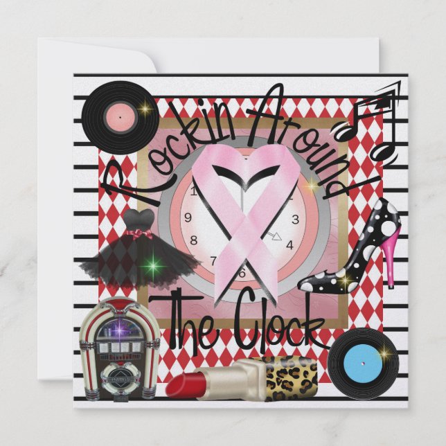 Convite Rockin' for the Cure - SRF (Frente)