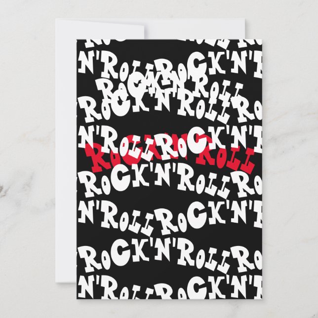 Convite Rock'n'Roll    (Frente)