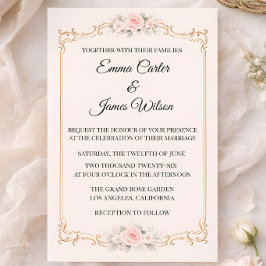 Convite Rococo Blush