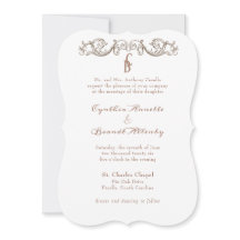 Rococo Florentine Monocromático Monograma