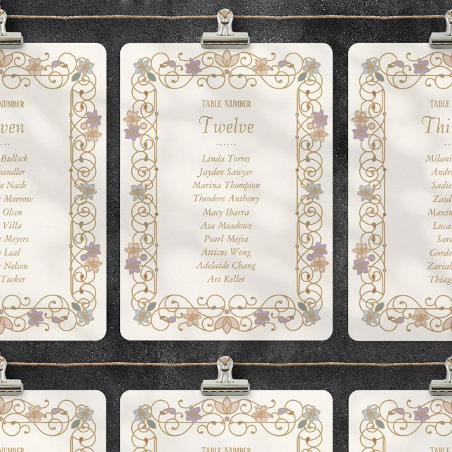 Convite Rococo Revival Elegant Vintage Floral Wedding (Criador carregado)