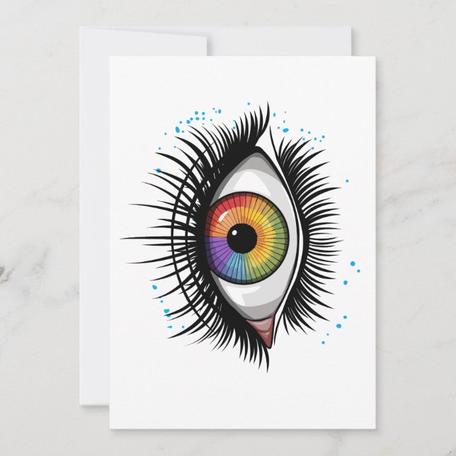 Convite Roda de Cores Olho Design Arte Educação Teoria das (Frente)