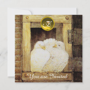 CONVITE RODAS BRANCAS NA FESTA DE CASAMENTO AMARELO MARROM