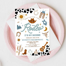 Convite Rodeo Cowboy 2nd Birthday Invitation