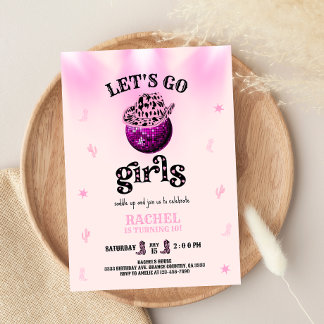 Convite Rodeo Let's go girls