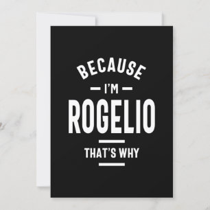 Convite Rogelio Nome Personalizado Aniversário