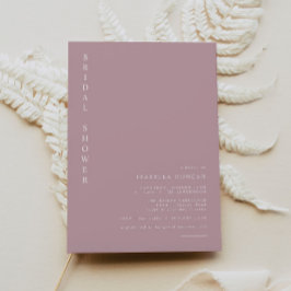 Convite ROGUE Dusty Blush - Chá de panela de Maure Rosa