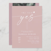 ROGUE Dusty Rosa Blush Ela Disse Sim Chá de panela