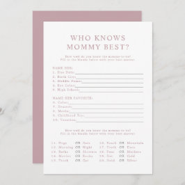 Convite ROGUE Modern Dusty Rosa que conhece o melhor jogo