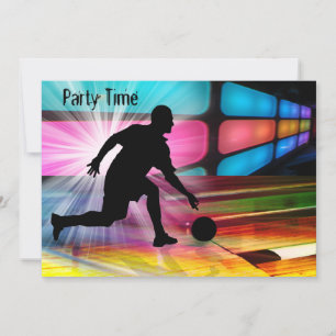 Convite Rolar em um beco de néon convida