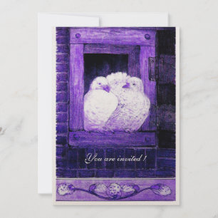 Convite ROLAS BRANCAS NA JANELA AZUL,Festa de Casamento