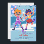 Convite Roller Skating Kids<br><div class="desc">Um convite colorido para patinar que WOWS! A design apresenta um menino e uma menina em skates rindo e se divertindo. Pode ser usado para a festa de skate de menino ou menina e é perfeito para gêmeos ou irmãos. (Imagem de pikisuperstar em Freepik). O cartão é fácil de personalizar...</div>