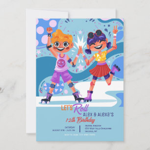 Convite Roller Skating Kids