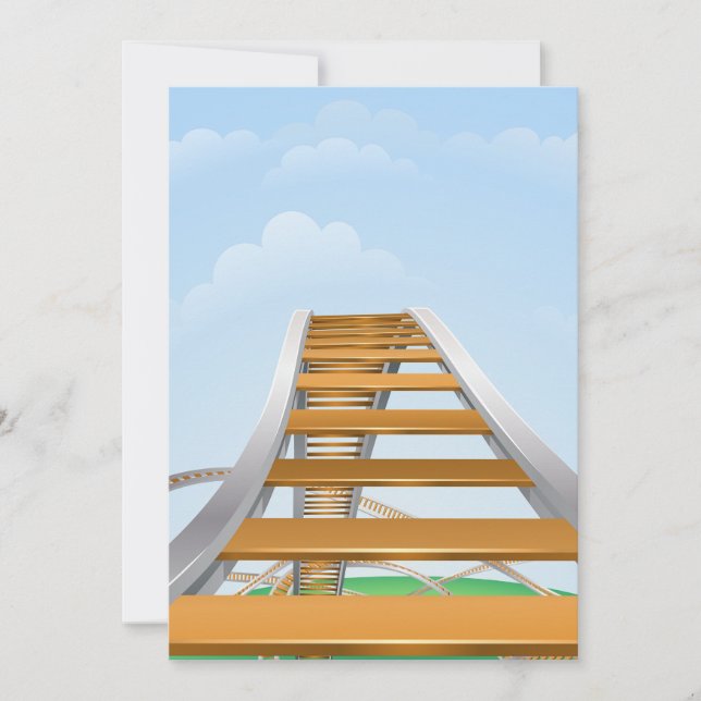 Convite Rollercoaster (Frente)