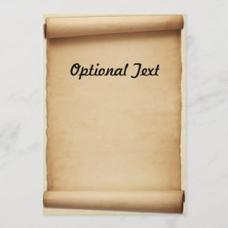 Convite Rolo da proclamação do pergaminho