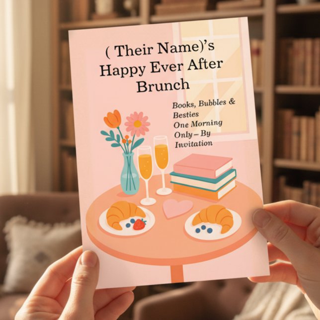Convite Rom-Com Brunch Book Club Birthday Party (Criador carregado)