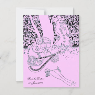 CONVITE ROMANCE / AMANTES ROMÂNTICOS LILÁS ROSA FESTA DE C