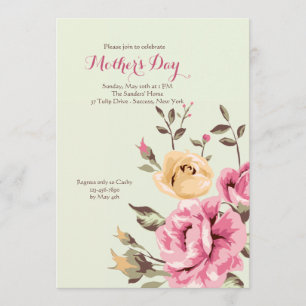 Convite romance cor-de-rosa