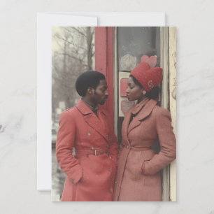 Convite Romance de inverno: Um momento íntimo do Casal Neg